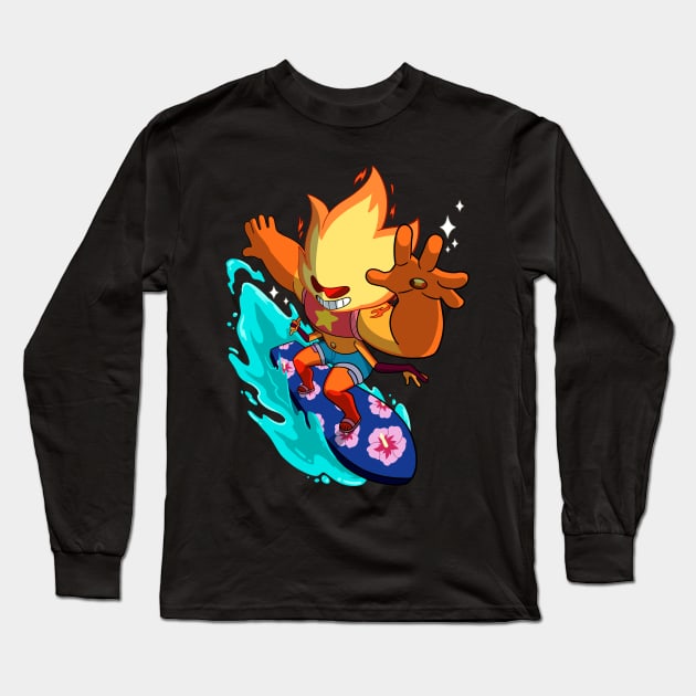 Solar Splash Long Sleeve T-Shirt by ChromaChamelea